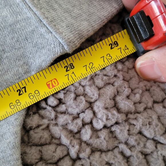 Calvin Klein Hoodie Women's XL Gray Silver Black Logo Athleisure Athletic Active - Picture 6 of 8